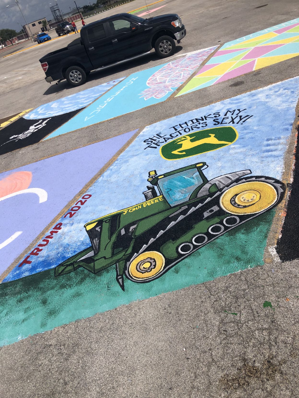 Calhoun student asked to paint over political message on school parking spot